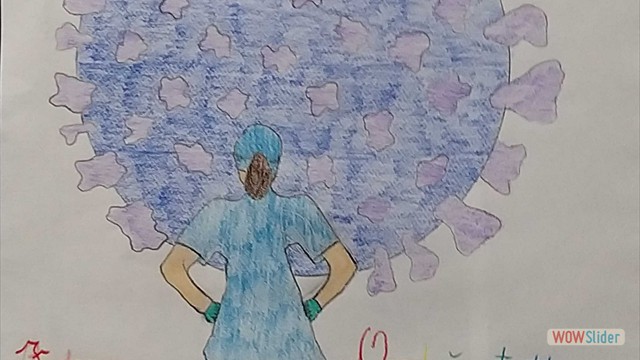 Alessia disegno covid-19