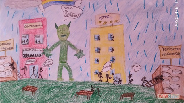 Greta disegno-fiaba covid 19